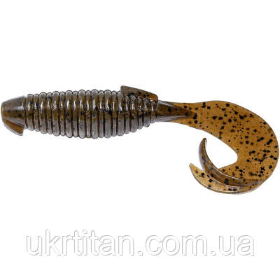 Оригінал! Силікон рибальський Keitech Flapper Grub 4" (7 шт./пач.): 101 green pumpkin pp. (1551.09.46) — Вища