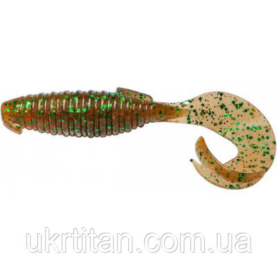 Оригінал! Силікон рибальський Keitech Flapper Grub 4" (7 шт./упак) ц:ea5102 peach green flk. (1551.09.54) -