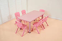 Дитячий столик з стільцями Terrio Рожевий