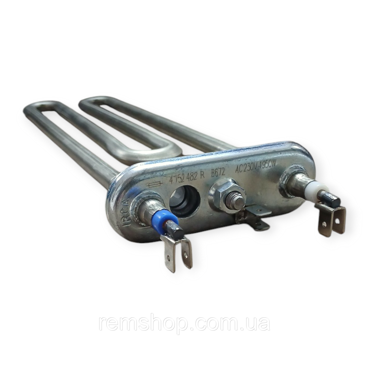 Тен 1950W IRCA для пральной машини Zanussi, Electrolux 1325347100, L=230 мм, з отв.