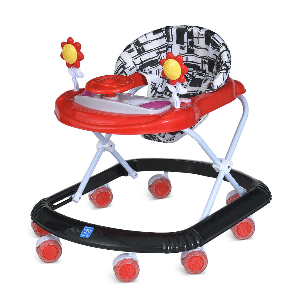 Ходунки М 4167S-2 Чорний-Червоний, фото 1