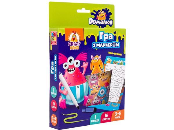 Гра Vladi Toys Пиши та витирай Монстрики (VT5010-18), фото 1