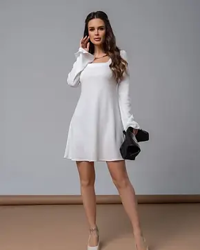 Плаття ISSA PLUS 14593 L білий, фото 1