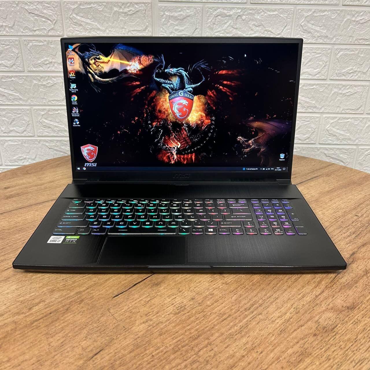 Б/в Ігровий ноутбук MSI GF75 Thin 10UEK 15.6" 1920x1080| i7-10750H| 16GB RAM| 512GB SSD| RTX 3060 6GB