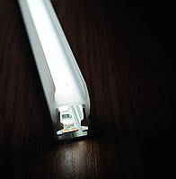 Профіль ЛЕД для підсвітки скляних поличок CrystalLume, довжина 3м, срібло.