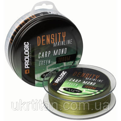 Оригінал! Волосінь Prologic Density Carp Mono Green 0.30/12lb/5.44 kg 1000m (1846.14.94) - Вища Якість!