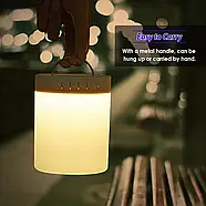 Портативна бездротова Bluetooth колонка-нічник з RGB підсвічуванням та сенсорним керуванням EL-543-33 Біла, фото 7