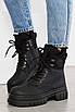 Черевики жіночі зимові чорного кольору на хутрі 195058T Безкоштовна доставка, фото 2