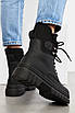 Черевики жіночі зимові чорного кольору на хутрі 195058T Безкоштовна доставка, фото 3
