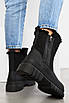 Черевики жіночі зимові чорного кольору на хутрі 195060T Безкоштовна доставка, фото 3