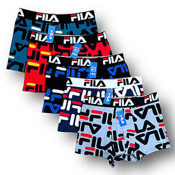 Труси чоловічі боксери бавовна Fila 01, асорті, розмір XL (48-50), 09302