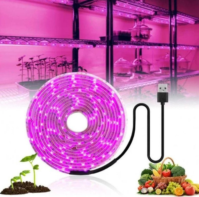 Фітоленти для рослин 120 LED IP65 USB 5В (100)