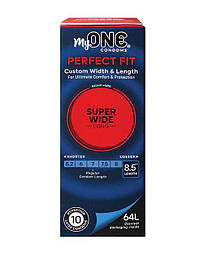 Презервативи MyONE Super Wide & Long 10 шт., картонна коробка