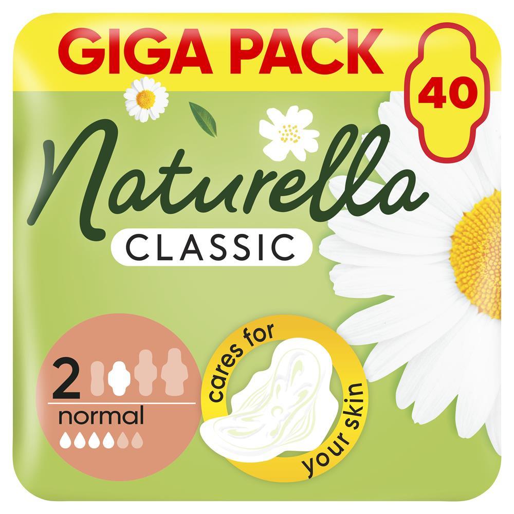 Гігієнічні прокладки ароматизовані Naturella Classic Нормал Quatro 40 шт.(Натурелла), фото 1