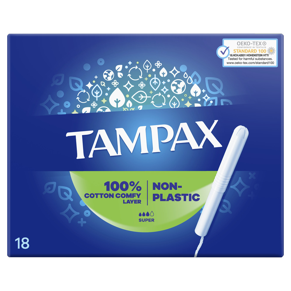 Гігієнічні тампони Tampax Супер Duo ​​18 шт. (Тампакс)