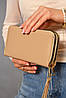 Гаманець жіночий з екошкіри бежевого кольору 193621P, фото 2