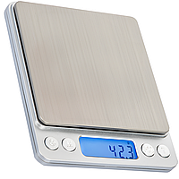 Цифрові високоточні ювелірні ваги Digital Lion I-2000, кишенькові електронні ваги з 2-ма чашами, з точністю до 0.1г, до 2 кг