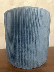 Пуфік Циліндр із текстилю синій 40*45 см Гранд Презент