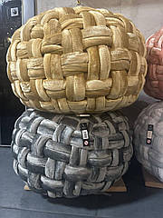 Пуф з плетінням в асортименті 50*35 см Гранд Презент