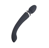 Двосторонній вібратор у формі мікрофона 22 см, стимулятор-вібромасажер для жінок, Інтимні іграшки, фото 2