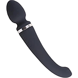 Двосторонній вібратор у формі мікрофона 22 см, стимулятор-вібромасажер для жінок, Інтимні іграшки, фото 3