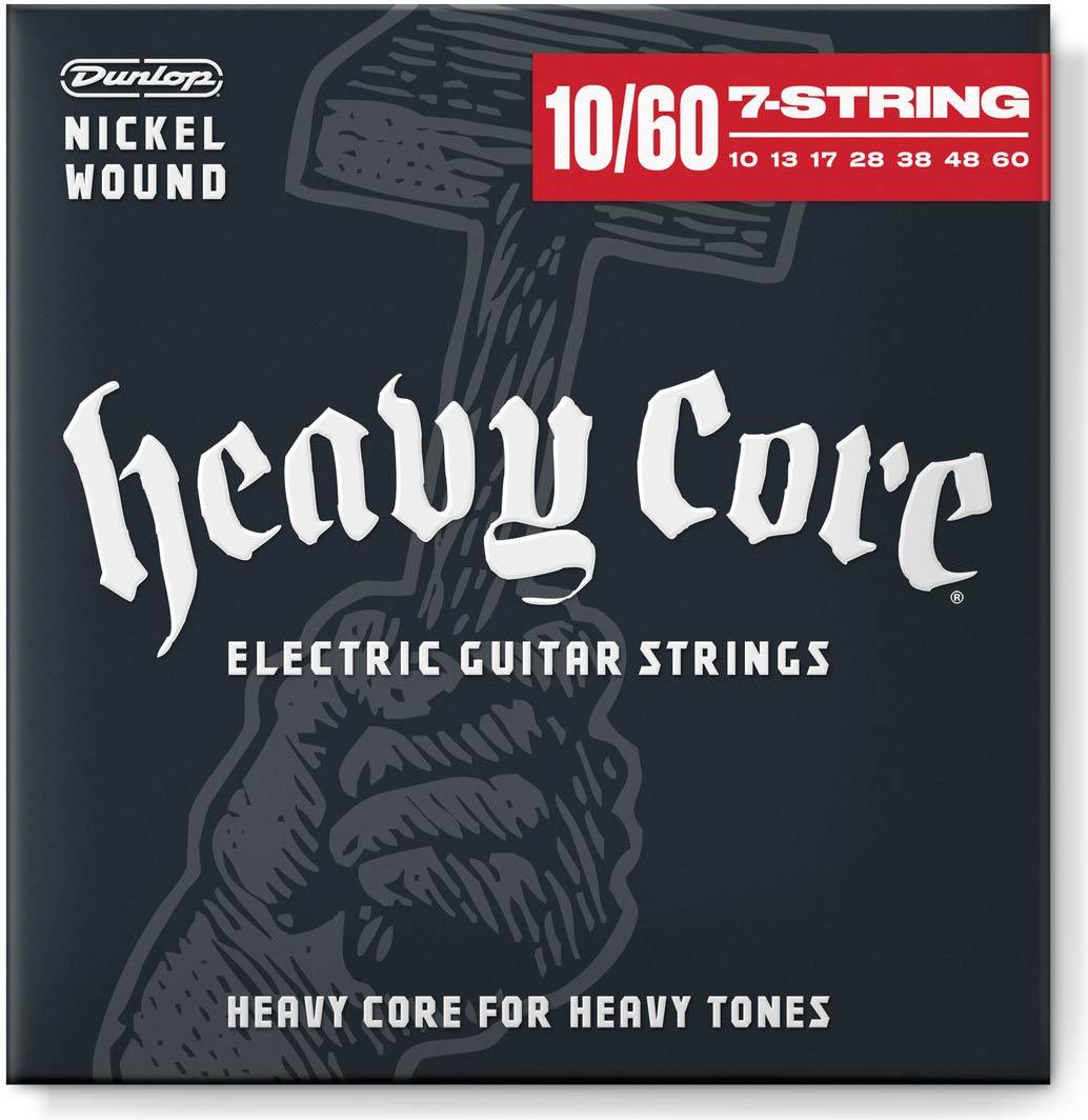 Струни для електрогітар Dunlop DHCN10607 Heavy Core Electric Guitar Strings (10-60), фото 1