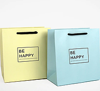 Подарунковий пакет 140х70х150 BE HAPPY (кратно 4 шт)