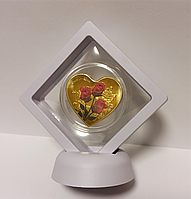 Сувенірна монета "Разом назавжди" в 3D рамці на підставці