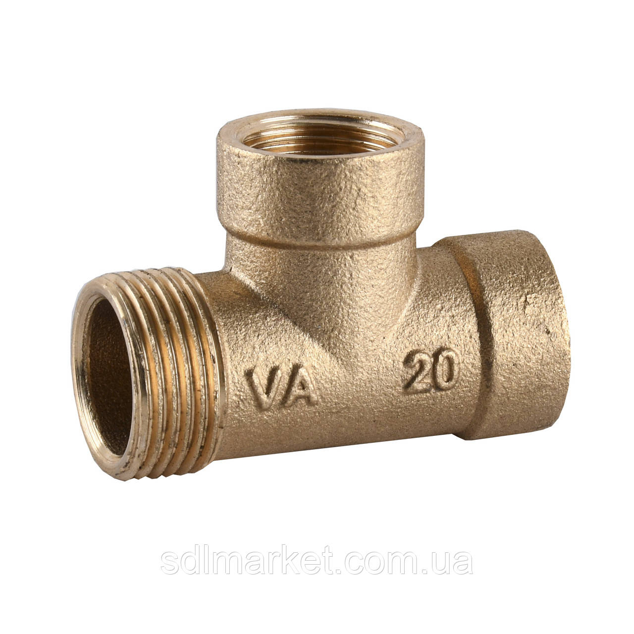 Тройник латунь 3/4 Наручна х 1/2 Внутрішня х 1/2 Внутрішня А225А