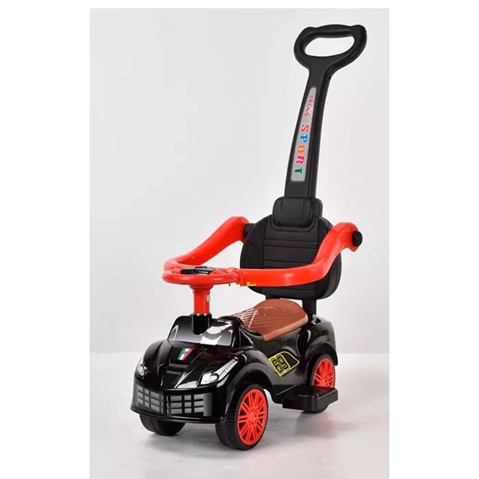 Каталка толокар з батьківською ручкою 2в1 Bambi M 5728L-2 (музика)
