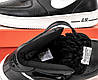 Зимові чоловічі кросівки Nike Air Force 1 Black White Чорно-білі Взуття Найк Аір Форс високі шкіра з хутром повсякденні зима, фото 6