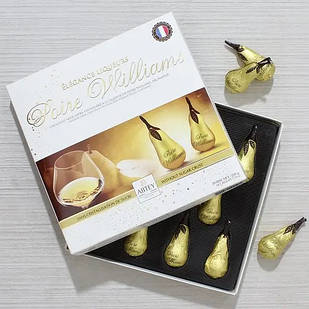 Цукерки з Чорного Шоколаду Пляшечки з Лікером Poire Williams Abtey 220 г Франція