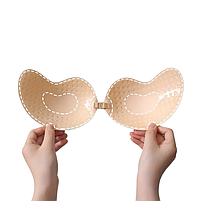 Бюстгальтер Fly Bra Invisible невидимка бежевий з підтримкою та відкритою спиною форма манго розмір 75С бежевий  29245 C, фото 6