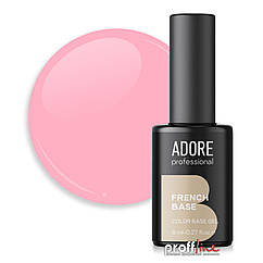 Камуфлююча кольорова база для нігтів Adore Professional French Base №05 рожева, 8 мл