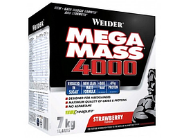 Гейнер Weider Mega Mass 4000 7 kg Strawberry