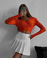 Женская мини юбка летняя тенниска с шортами костюмка белый черный графитовый