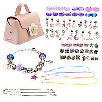 Набір аксесуарів для дівчаток B4343 типу Пандора, 4 види, в подарунковій упаковці валіза 12 см, фото 4