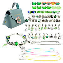 Набір аксесуарів для дівчаток B4343 типу Пандора, 4 види, в подарунковій упаковці валіза 12 см, фото 6