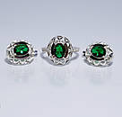 Срібний гарнітур з золотими накладками, фото 3