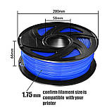 Пластик UA3D PLA+ BLUE, 1.75мм, 1кг, 330м, 190-220°C, Синій філамент для 3Д-друку, фото 5