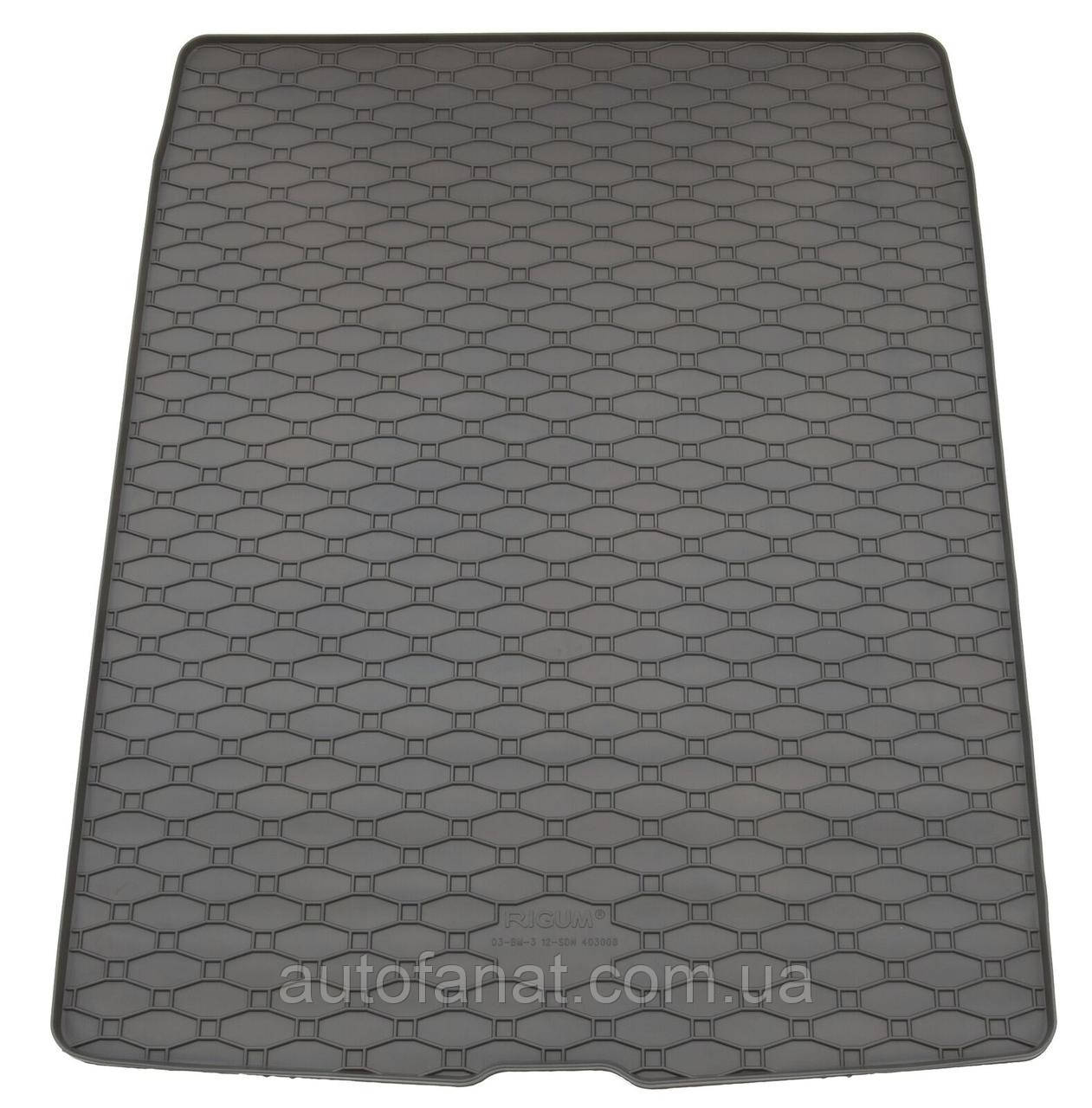 Килимок у багажник BMW 3 (F30) 2011-2019 / 4 (F32) 2013-2020, гумовий Rigum Чехія (403008)