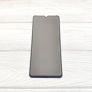 Захисне скло Антишпигун для Xiaomi Redmi A3 Full Glue Чорне