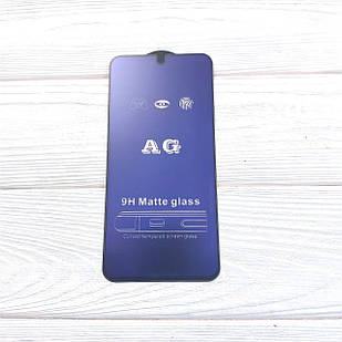 Захисне скло AG Matte Full Glue для Samsung Galaxy A34 / A346 Матове Чорне з синім відтінком