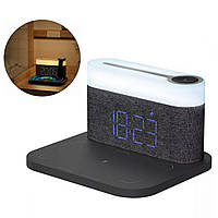 Нічник із годинником і бездротовою зарядкою Proove Day & Night 1200mAh 15W