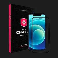 Захисне скло +NEU Chatel для iPhone 12 / 12 Pro Front Black