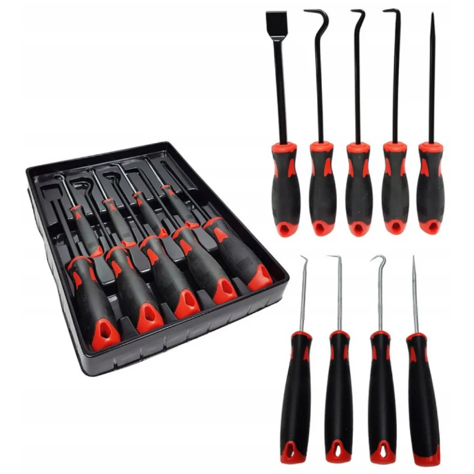 Набір гачків з ручкою кількість 9 шт Mar-Pol M61020 Польща, фото 1