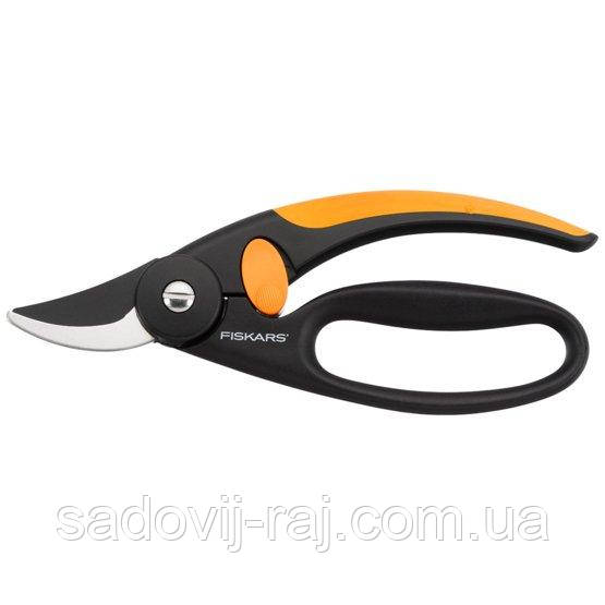 Секатор площинний Фіскарс Fiskars FingerLoop P44 111440 (1001534) Фінляндія, фото 1