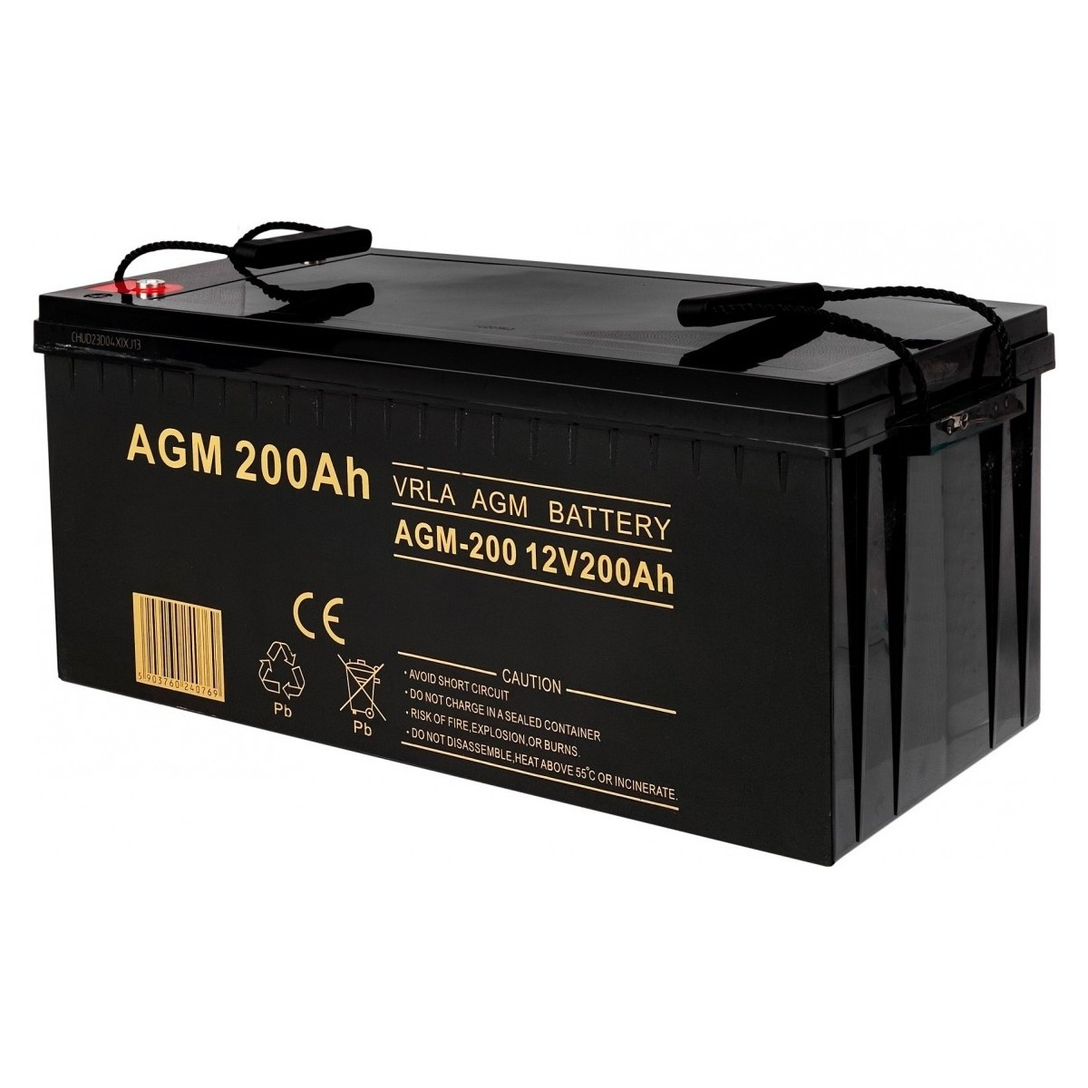 Акумулятор Volt Polska AGM 12V 200Ah VRLA, Акумуляторна батарея для ДБЖ, Тяговий акумулятор