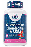 Для здоров'я суглобів, сухожиль і хрящів Haya Labs Ultimate Glucosamine Chondroitin & MSM 90 таблеток