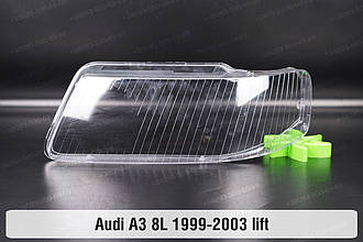 Скло фари Audi A3 8L (1999-2003) рест ліве